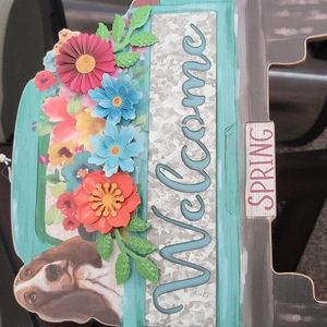 Pioneer woman welcome spring sign